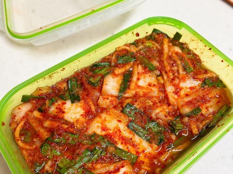 1/4株で!本格白菜キムチ